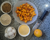 Foto del paso 1 de la receta: Torta FIT de calabaza, naranja y polenta (sin harina)