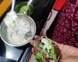 A picture of step 7 of Beetroot falafel Ragi pockets.