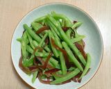 蒜味黑木耳四季豆的食譜步驟1照片