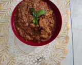 A picture of step 3 of Chicken kadai.