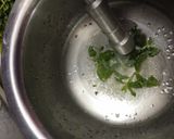 A picture of step 1 of Minty Lemon Moctail.
