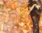 A picture of step 8 of Spaghetti with soya vege stew🍲.