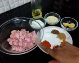 A picture of step 5 of Chicken Tikka Pizza.