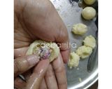 A picture of step 6 of Stuffed Gulab Jamun (without refined sugar).