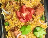A picture of step 8 of Chicken biryani 🍽.