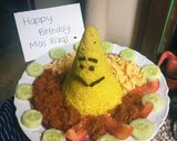 Foto langkah ke 10 dari resep Tumpeng nasi kuning.