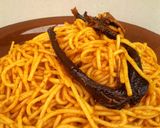 A picture of step 8 of Palm Oil Spaghetti.