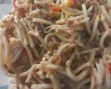 A picture of step 4 of Beef Chow Mein.