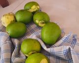 A picture of step 1 of Sweet pickle (chundo).