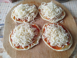 Mini pizzas de pollo en Freidora de aire o al Horno tú eliges