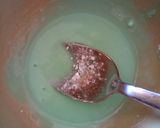 A picture of step 6 of Pea and garden mint mini cupcakes.