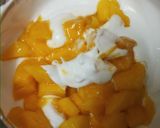 A picture of step 1 of Biscuit Custard Mango Mousse.