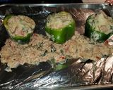 A picture of step 4 of Ricotta Cheese and Spinach Stuffed Peppers.