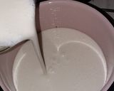 Foto del paso 2 de la receta: Panna cotta a base de menta a acompañado de un coulis de jamaica