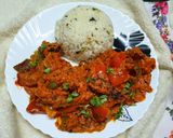 A picture of step 5 of Chicken Tikka Masala.