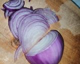 A picture of step 1 of Soft, layered onion chapati.