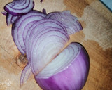 A picture of step 1 of Soft, layered onion chapati.