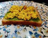 A picture of step 6 of Paneer bhurji sandwich.
