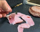 Foto del paso 7 de la receta: Hamburguesa de angus, lacón y manzana al Oporto