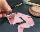 Foto del paso 7 de la receta: Hamburguesa de angus, lacón y manzana al Oporto