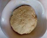 A picture of step 13 of Cinnamon Roll Bread (baking without an oven!).