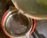 A picture of step 2 of Rosemary Lemon tea.