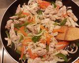 A picture of step 3 of Enchiladas Verdes with Pork.