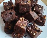 Foto del paso 13 de la receta: Brownie de mermelada de fresas y pepitas de chocolate (sin gluten)