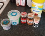 A picture of step 3 of Syn free salt and pepper chips MSG Free.