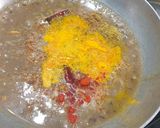 A picture of step 5 of Dal makhani with lapsi.