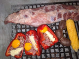 Costillas de cerdo con verduras