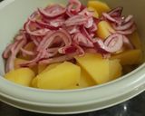Rántott csirkemáj majonézes burgonyasalátával recept fázis 6 fotója