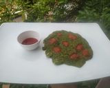 A picture of step 4 of Spinch tomato chila.