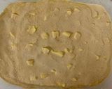 A picture of step 3 of Spelt Butterkuchen (German yeasted butter cake).