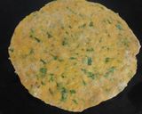 A picture of step 2 of Methi na Thepla.