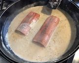 Une image de l'étape 6 de Pavés de saumon sauvage aux morilles.