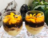 A picture of step 5 of Mango and chocolate Custard.