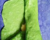 Foto langkah ke 8 dari resep Roti sobek pandan isi vla vanila.