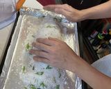 A picture of step 4 of Salt baked barramundi.
