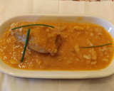 Foto del paso 1 de la receta: Calamares rellenos de langostinos y carne con salsa de almendras