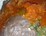 A picture of step 7 of Amala and okro soup.