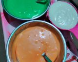 तिरंगा कटोरी केक रेसिपी चरण 4 फोटो