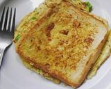 A picture of step 3 of Omelette and Bread 😋.