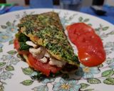 Foto del paso 5 de la receta: Omelette de espinaca relleno