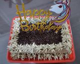 Foto langkah ke 9 dari resep Cake Ulang Tahun Sederhana Lembut Enak.