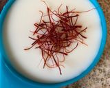 A picture of step 2 of Dahi, kesar pedaYogurt and saffron peda.