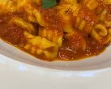 A picture of step 9 of Homemade Gnocchi with Pizza/Pasta Sauce.