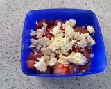 A picture of step 1 of Watermelon, walnut and feta salad.