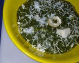 A picture of step 7 of Palak Paneer with Very Less Masala.