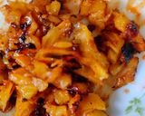 A picture of step 2 of Grilled pineapple and mango salsa.